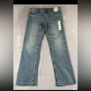 Cat & Jack Kids Slim Fit Adjustable Waist light wash blue denim slim fit jeans